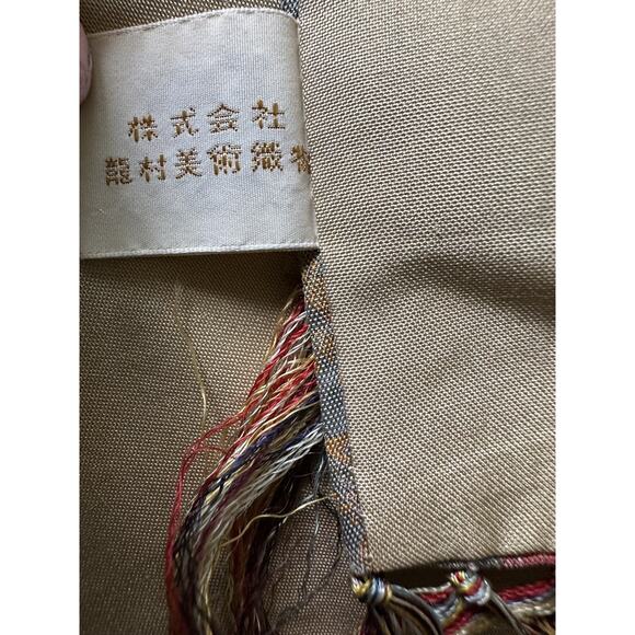 TATSUMURA Japanese Tea Ceremonial Cloth 100% Silk 40x15.5” Table Runner Fringed - Picture 15 of 16